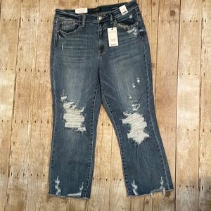 Judy Blue High Waist Straight Ankle denim NWT